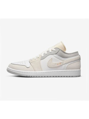 Air Jordan 1 Low Craft “Inside Out” DN1635-100 ホワイト/リバースデザイン スニーカー | 革新的で前衛的なローカットスタイル | 独自の快適さとスタイル