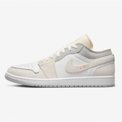 Air Jordan 1 Low Craft “Inside Out” DN1635-100 White/Reverse Design Sneakers | Innovative and Avant-Garde Low-Top Style | Unique Comfort and Style