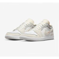 Air Jordan 1 Low Craft “Inside Out” DN1635-100 White/Reverse Design Sneakers | Innovative and Avant-Garde Low-Top Style | Unique Comfort and Style