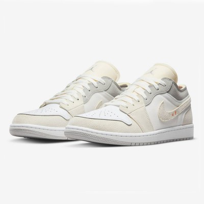 Air Jordan 1 Low Craft “Inside Out” DN1635-100 White/Reverse Design Sneakers | Innovative and Avant-Garde Low-Top Style | Unique Comfort and Style