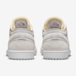 Air Jordan 1 Low Craft “Inside Out” DN1635-100 White/Reverse Design Sneakers Low-Top Style