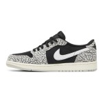 クラシックなブラックとグレーの Air Jordan 1 Low OG “Black Cement” CZ0790-001 スニーカー