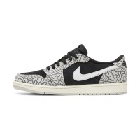 クラシックなブラックとグレーの Air Jordan 1 Low OG “Black Cement” CZ0790-001 | 独特なテクスチャーとスタイルの完璧な融合