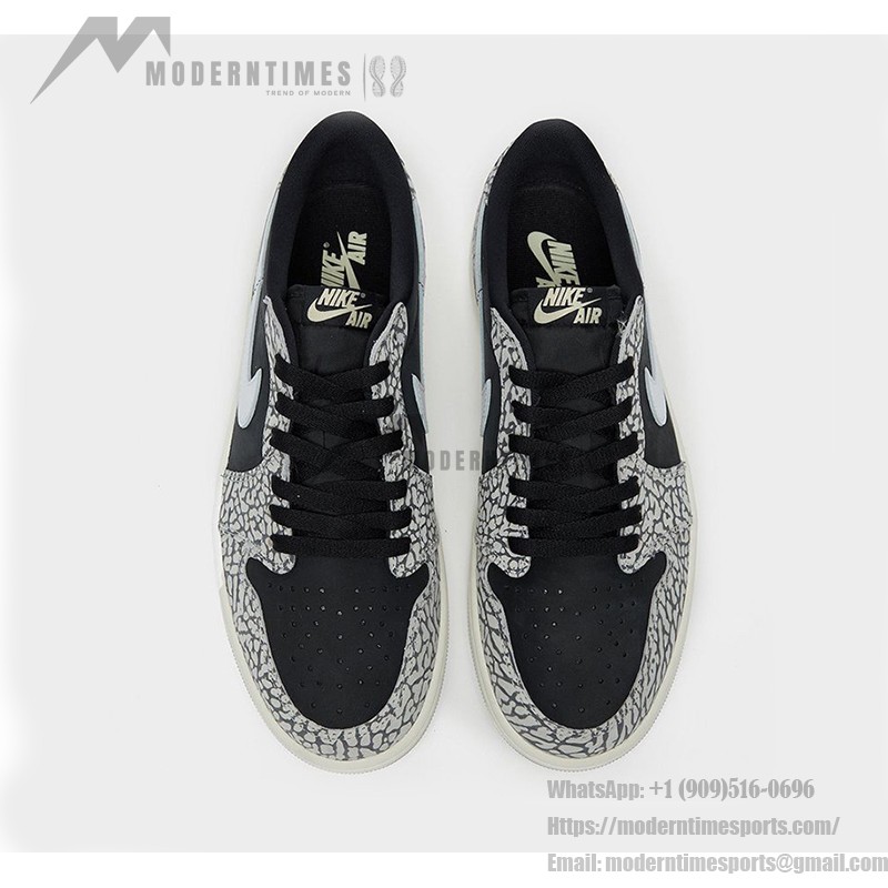 클래식한 블랙과 그레이 Air Jordan 1 Low OG “Black Cement” CZ0790-001 스니커즈