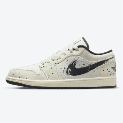 Exclusive Air Jordan 1 Low 'Paint Splatter' DM3528-100 – Limited Edition Artistic Sneakers