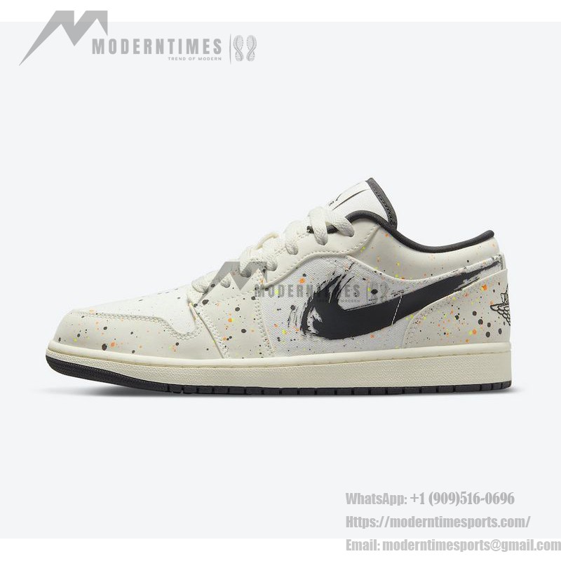 Air Jordan 1 Low Paint Splatter DM3528-100 side view