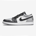 Air Jordan 1 Low 'Shadow Toe' 553558-052 - Timeless Black & Grey Classic Sneakers