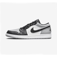 New Release! Air Jordan 1 Low 'Shadow Toe' 553558-052 - Timeless Black & Grey Classic