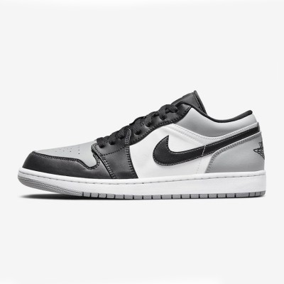 New Release! Air Jordan 1 Low 'Shadow Toe' 553558-052 - Timeless Black & Grey Classic