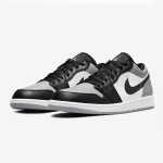 Air Jordan 1 Low 'Shadow Toe' 553558-052 - Timeless Black & Grey Classic Sneakers