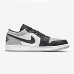 Air Jordan 1 Low 'Shadow Toe' 553558-052 - Timeless Black & Grey Classic Sneakers