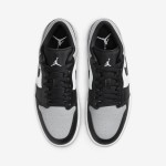 Air Jordan 1 Low 'Shadow Toe' 553558-052 - Timeless Black & Grey Classic Sneakers