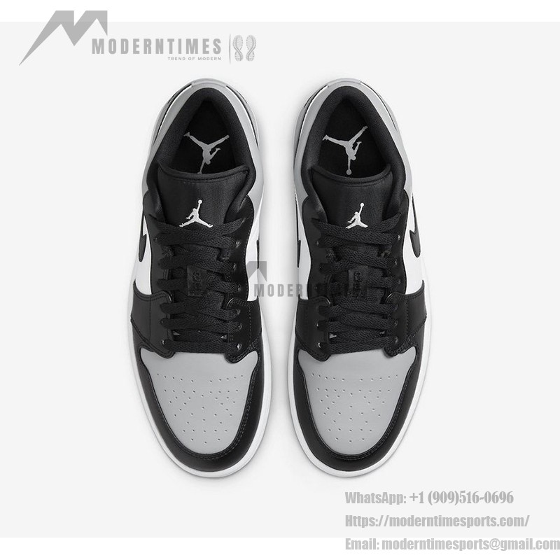 Air Jordan 1 Low 'Shadow Toe' 553558-052 - 시대를 초월한 블랙 & 그레이 클래식 스니커즈