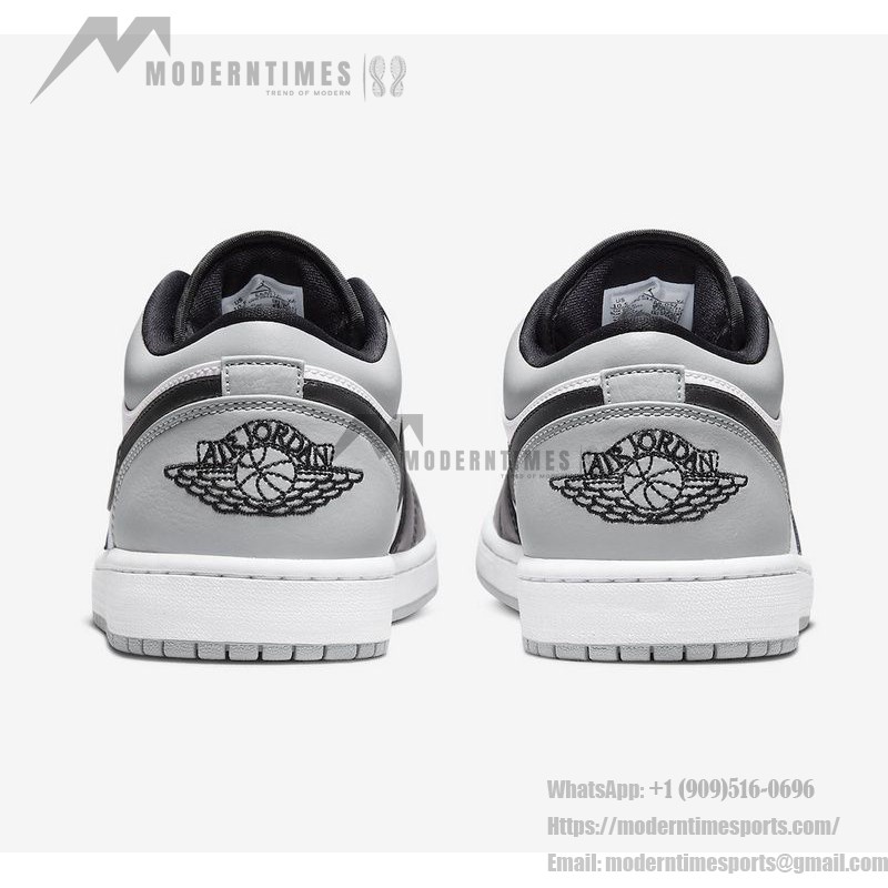 Air Jordan 1 Low 'Shadow Toe' 553558-052 - 시대를 초월한 블랙 & 그레이 클래식 스니커즈