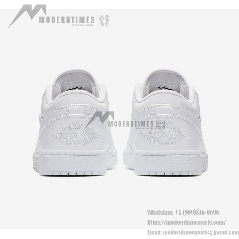 Air Jordan 1 Low 553558-111 - Classic White Low-Top Sneaker with Subtle Grey & Black Accents