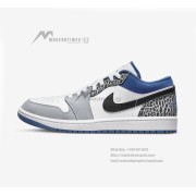 Classic Reissue! Air Jordan 1 Low 'True Blue' DM1199-140 - Timeless Blue & White Elegance