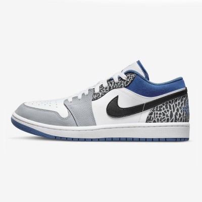 Classic Reissue! Air Jordan 1 Low 'True Blue' DM1199-140 - Timeless Blue & White Elegance