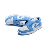 Grab the Exclusive Air Jordan 1 Low 'UNC' - Sky Blue & White Edition - Model AO9944-441