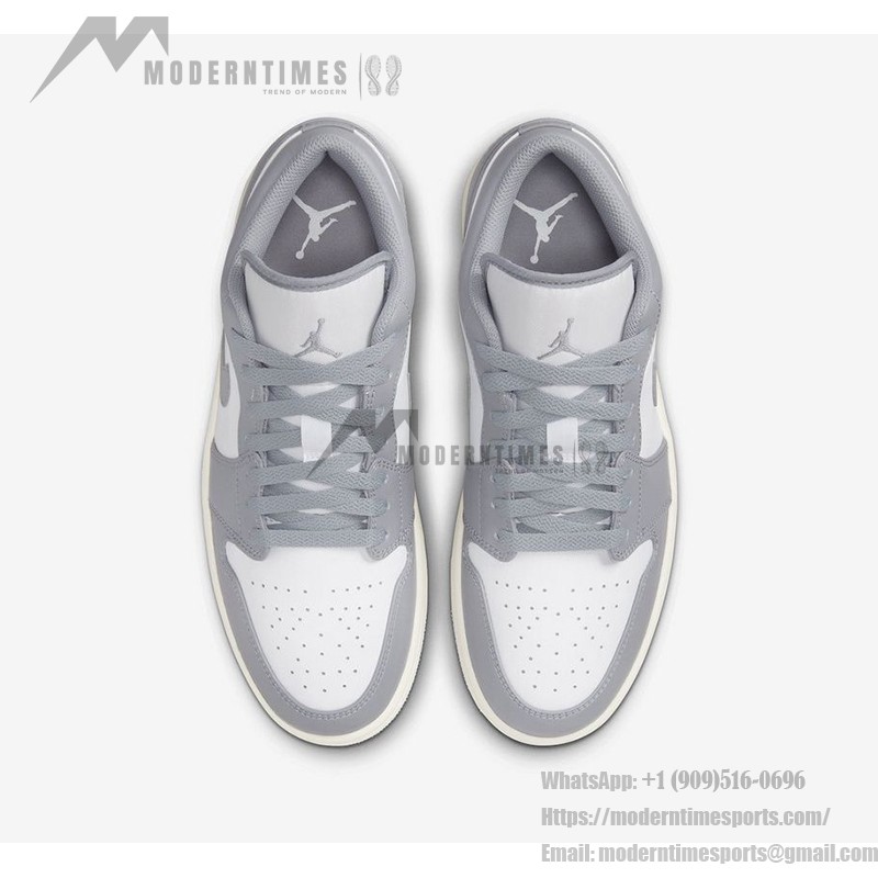 Air Jordan 1 Low "Vintage Grey" Sneakers - Style 553558-053