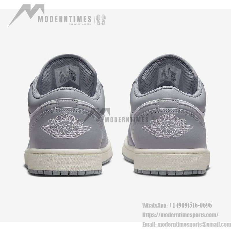 Air Jordan 1 Low "Vintage Grey" Sneakers - Style 553558-053