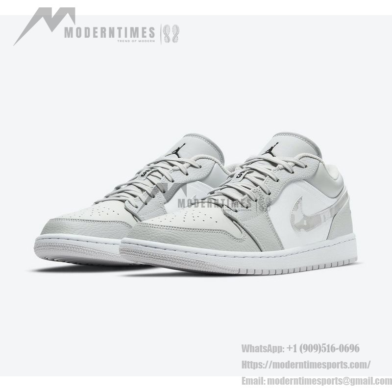 Classic White and Blue Air Jordan 1 Low DC9036-100 Sneakers