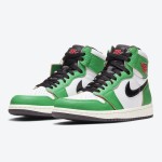 Air Jordan 1 High OG Lucky Green Basketball Shoes