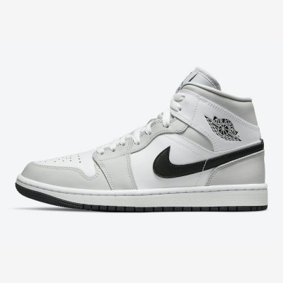 Air Jordan 1 Mid BQ6472 - Sleek Black and White Colorway - Versatile & Stylish Basketball Sneakers