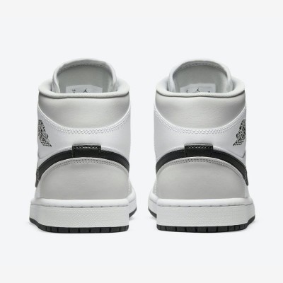 Air Jordan 1 Mid BQ6472 - Sleek Black and White Colorway - Versatile & Stylish Basketball Sneakers