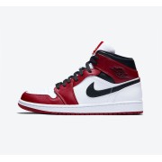 Buy Limited Edition Air Jordan 1 Mid “Chicago” - Red & White Leather High-Tops Model 554724-173