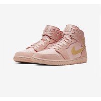 Air Jordan 1 Mid Red and White Colorway Stylish High-Performance Basketball Sneakers 852542-600 - A Perfect Blend of Classic Design and Comfort