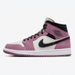 Limited Edition Air Jordan 1 Mid Pink & White High-Top Sneakers