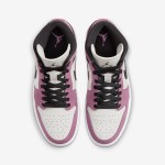 Limited Edition Air Jordan 1 Mid Pink & White High-Top Sneakers