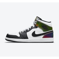 Air Jordan 1 Mid DM7802-100 - Classic White Leather Sneakers | Modern Fashion Design | High Comfort