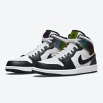 Air Jordan 1 Mid DM7802-100 Classic White Leather Sneakers