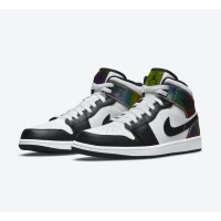Air Jordan 1 Mid DM7802-100 - Classic White Leather Sneakers | Modern Fashion Design | High Comfort
