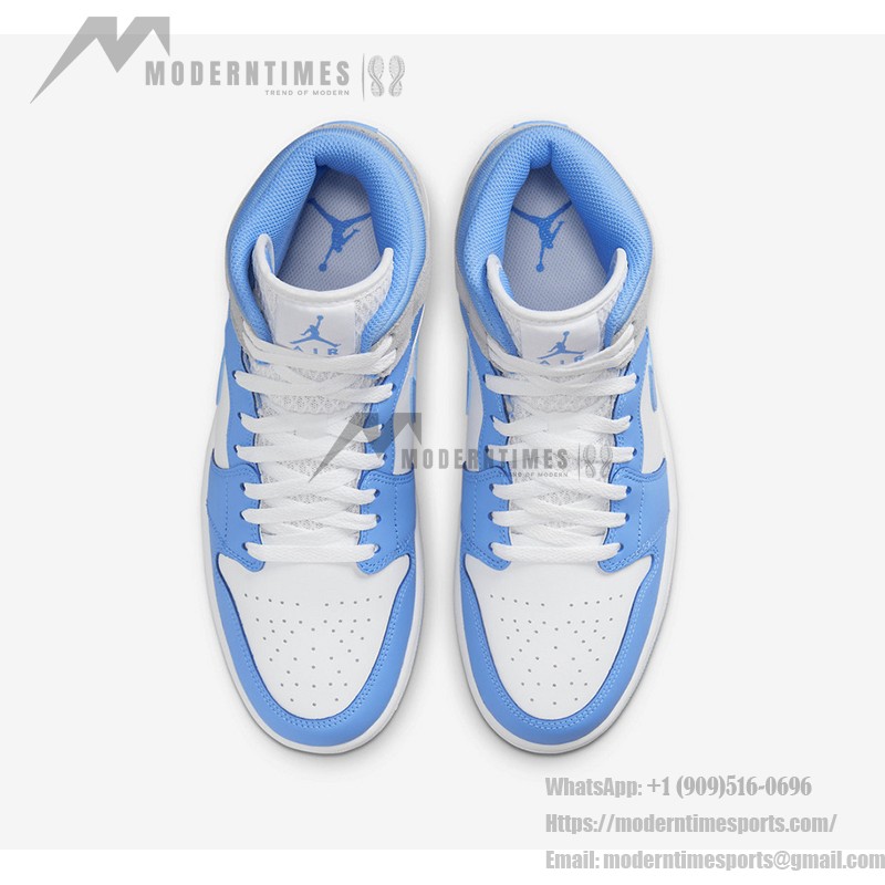 Air Jordan 1 Mid “University Blue” DX9276-100 High-Top Sneakers