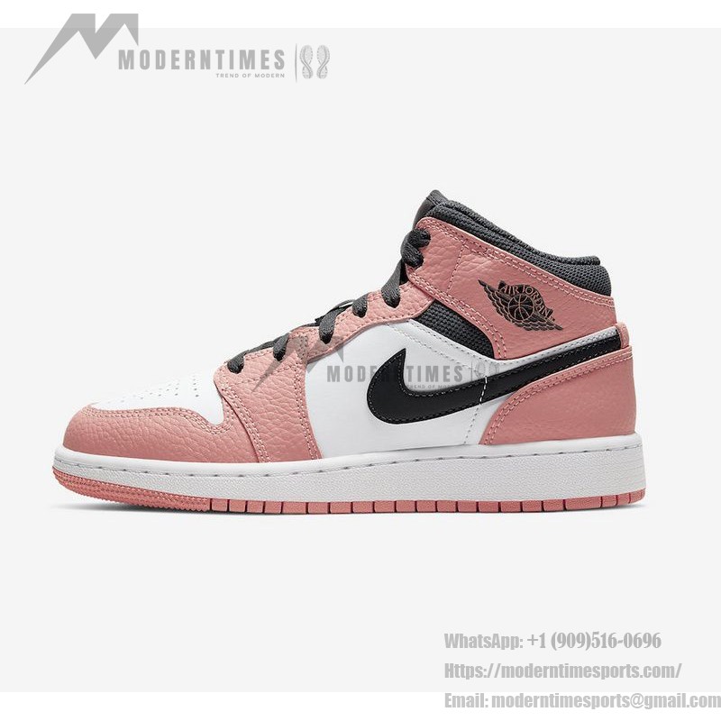 Air Jordan 1 Mid GS 555112-603 - Classic Red Sneakers | Youth Edition | Stylish Design