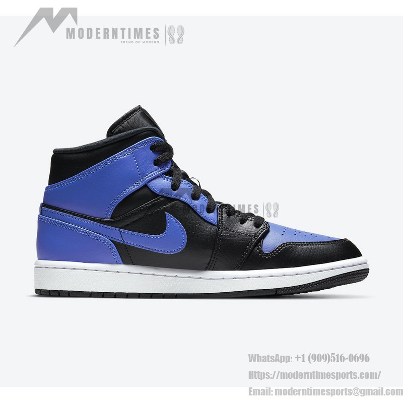 Buy Air Jordan 1 Mid Hyper Royal Black Blue Sneakers Online