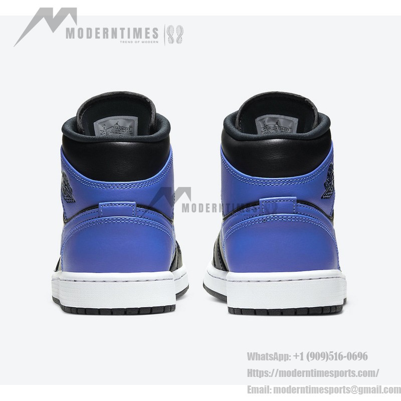 Buy Air Jordan 1 Mid Hyper Royal Black Blue Sneakers Online