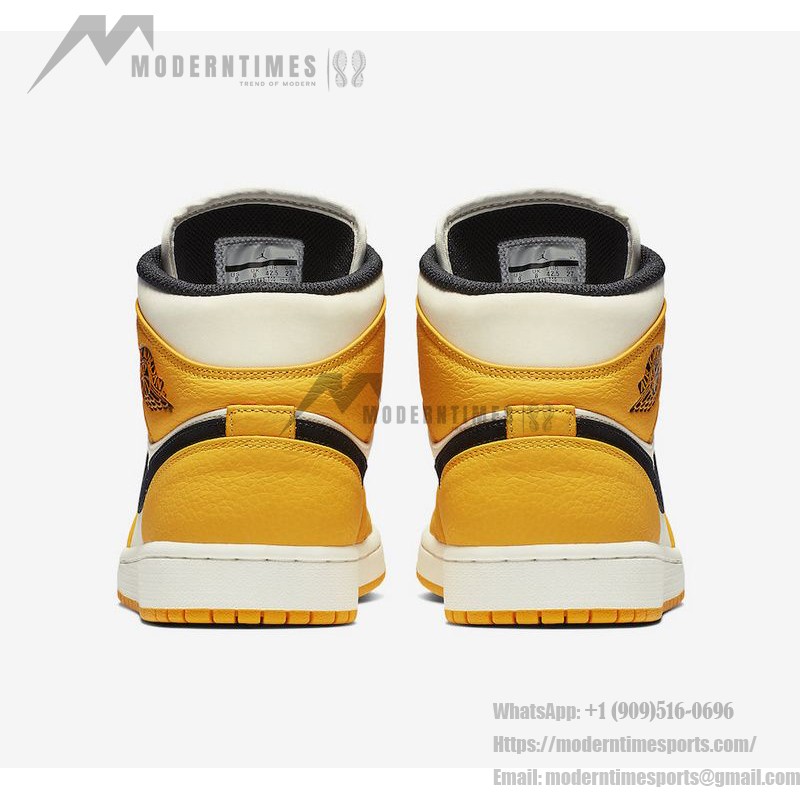 Air Jordan 1 Mid 852542-700 in Yellow and Purple