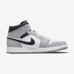 Air Jordan 1 Mid “Light Smoke Grey” 554724-078 High-Top Sneakers