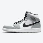 Air Jordan 1 Mid 554724-092 Men's Basketball Shoes in Classic Black and White