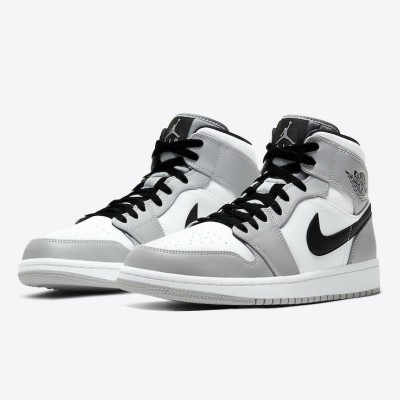 Air Jordan 1 Mid 554724-092 Men's Basketball Shoes - Classic Black and White, Comfortable Support | Limited Edition