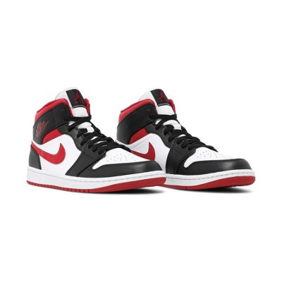 Air Jordan 1 Mid “Metallic Red” 554724-122 – Classic Design with Luxurious Metallic Red High-Top Sneakers