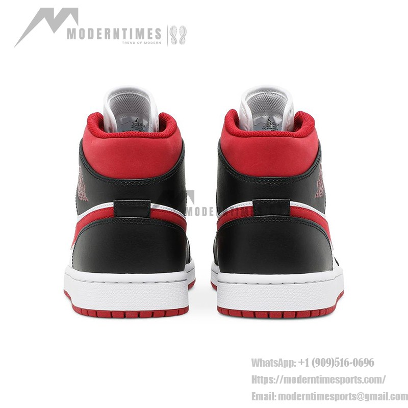 Air Jordan 1 Mid “Metallic Red” 554724-122 High-Top Sneakers