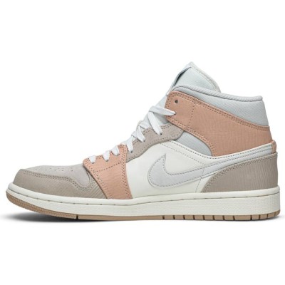 Air Jordan 1 Mid Milan White Beige CV3044-100 Women’s Mid-Top Sneakers | Perfect Fusion of Classic and Modern Style