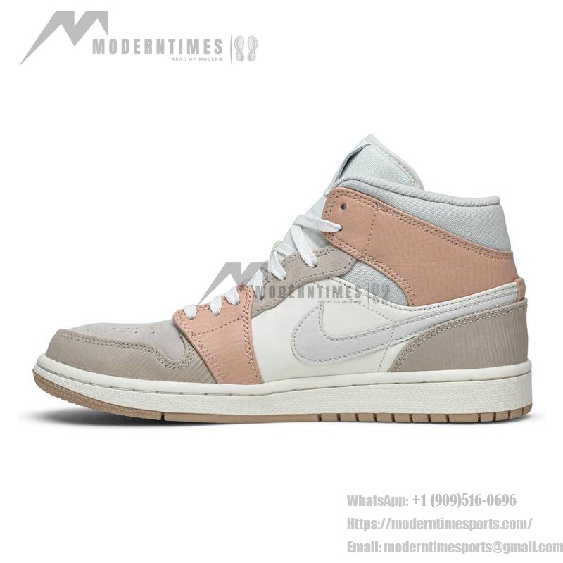 Air Jordan 1 Mid Milan White Beige CV3044-100 Women’s Mid-Top Sneakers