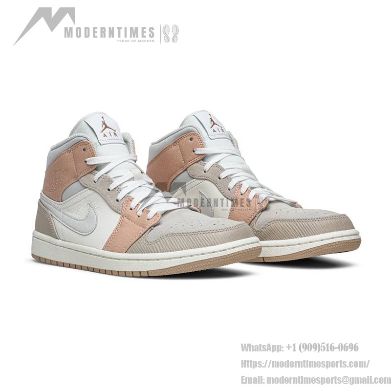 Air Jordan 1 Mid Milan White Beige CV3044-100 Women’s Mid-Top Sneakers