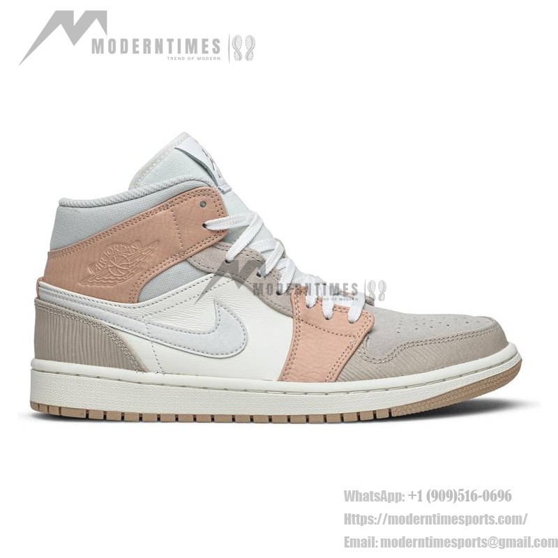 Air Jordan 1 Mid Milan White Beige CV3044-100 Women’s Mid-Top Sneakers