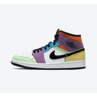 Air Jordan 1 Mid “Multicolor” CW1140-100 – Classic Design with Vibrant Multicolor High-Top Sneakers